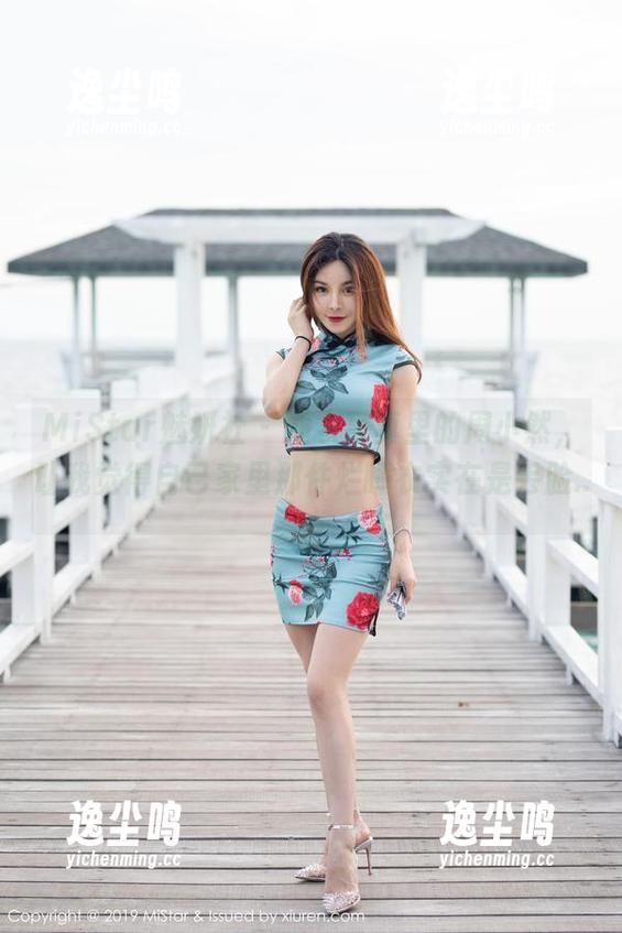 MiStar魅妍社 - 睡衣写真里的周小然，让我觉得自己家里那件烂睡衣实在是丢脸...